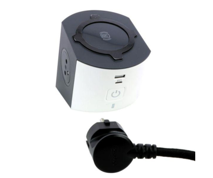 Listwa zasilająca Legrand Przedłużacz - 2X2P+Z+IND+USB AC 2M-BIAŁO/CZARNY